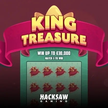 Play King Treasure slot by Hacksaw Gaming on wishwincasino.pl