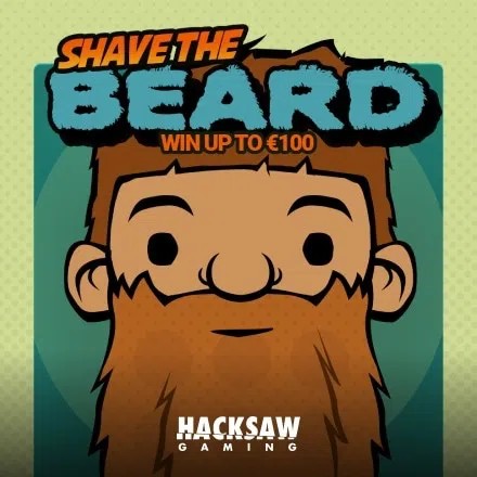 Lottery logo of Shave the Beard from Hacksaw Gaming at WishWin Casino