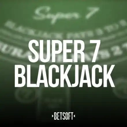 Super 7 Blackjack slot icon by Betsoft Gaming, available at WishWin Casino